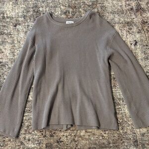Taupe Ribbed Sweater- Worn Once.